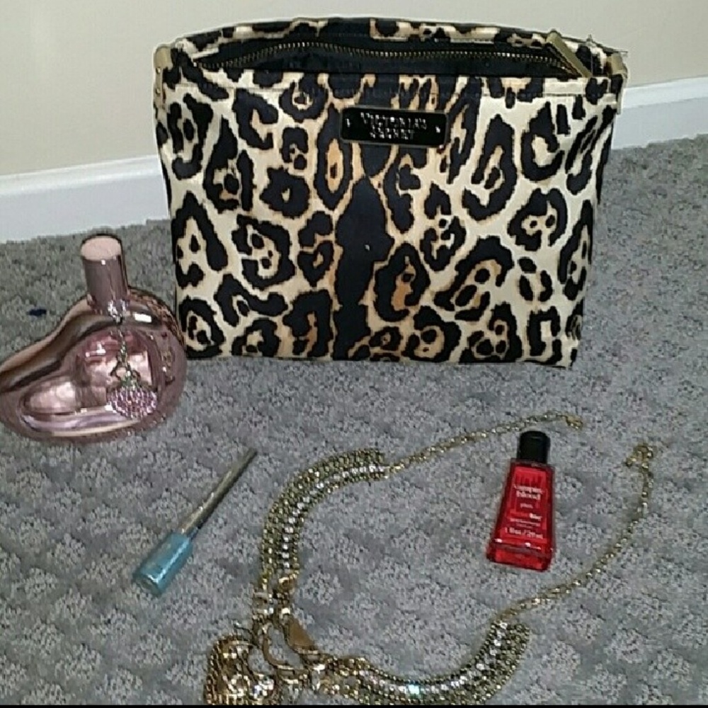 Victorias Secret Animal Print Black 2 bags